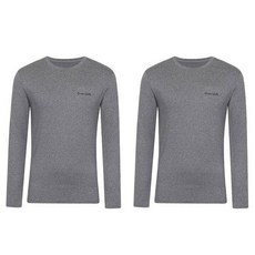 ISENBERG 男性用刷毛圓領萬能底層衣 2件組