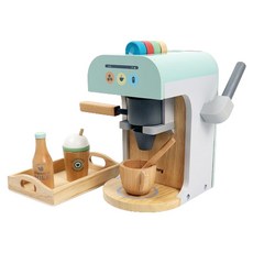 Todolibro 濃縮咖啡機扮家家酒木製玩具, 混色