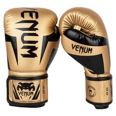 VENUM 菁英拳擊手套 雙手, 金+黑