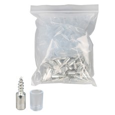 隔板托釘+矽膠套, 銀(銷釘), 100套