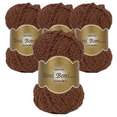 SEVY 菲利普纖維 Boniboni 毛線, 55 可可色, 4個