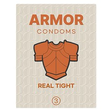 아머 리얼타이트 밀착형 콘돔, 3개입, 1개