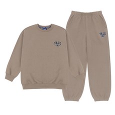 YALE KIDS 兒童寬鬆襯線大學T + 束口褲套裝