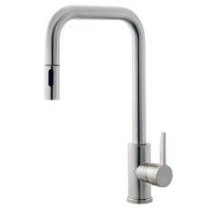 Kokkiri Living 單孔花灑不鏽鋼廚房水龍頭 HQM-6006, 1個, 高級不銹鋼A MW1800