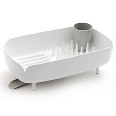 NIneware Cotton 迷你碗盤瀝水架, 1層, 灰色