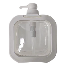 투명 사각 리필 다용도 디스펜서 500ml, 화이트, 1개
