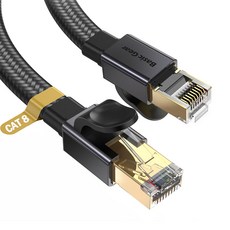 Basic Gear CAT8 網路線 SSTP 網路線, 1個, 12m, 黑色