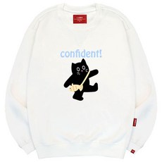 엘라모 남녀공용 3M 위풍당당 냥 빅사이즈 맨투맨