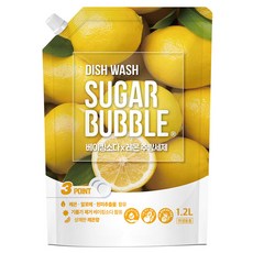 슈가버블 베이킹소다 레몬 주방세제, 1개, 1.2L