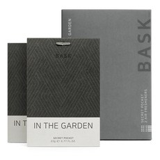 BASK Sachet Secret Pocket衣櫃車用芳香劑 In The Garden, 22g, 2入