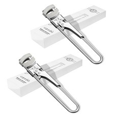 MONACO OLIVE 獨自開啟 可調寬度不鏽鋼玻璃瓶開瓶器, 2個, 單一顏色