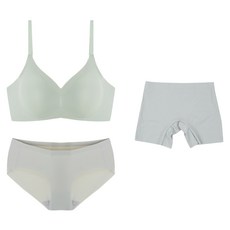 윙크핑크 24 심리스 후크 브라 + 삼각팬티 + 사각드로즈 세트 N6050