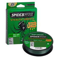 SPIDERWIRE Pure Fishing 超級PE線 Stealth12 PE線 150m, 軍綠色, 1個
