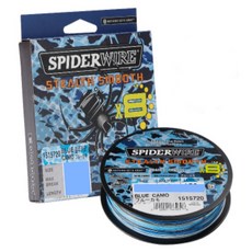 SPIDERWIRE Pure Fishing 超級編織線 Smooth8 150m, 藍色迷彩, 1個