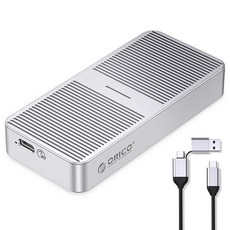 ORICO 奧睿科 M.2 NVMe SSD 外接硬碟盒 USB4 40Gbps M224C3-U4, M224C3-U4(銀色)
