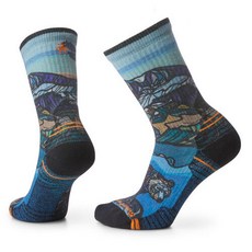 Smartwool 女款 Hike Light Cushion Icy Range Print Crew 襪子組, 多色, 1套
