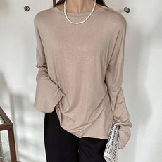 세이스타일 여성용 텐셀 루즈핏 티셔츠