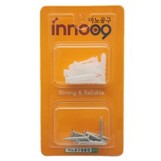 이노공구 범용 일반나사 칼블럭 2종 x 10p 세트 화이트 NIT101, 1세트