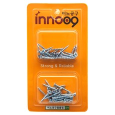 이노공구 목재용 백색 코스나사 2종 x 20p 세트 NIT300, 1세트
