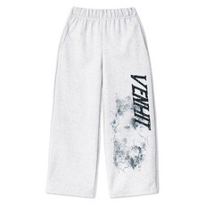 벤힛 워터로고 특양면 사계절 트레이닝 와이드 팬츠