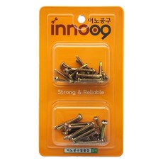 이노공구 천연색 둥근머리 직결나사 2종 세트 25mm 32mm 40pcs NIT213, 1세트