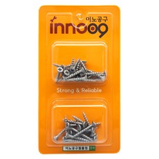 이노공구 목재용 매그니 코스나사 2종 세트 25mm 32mm 40pcs NIT306, 1개