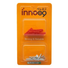 이노공구 범용 일반나사 칼블럭 레드 2종 x 10p 세트 25mm NIT100, 1세트