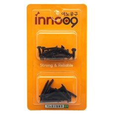 이노공구 흑색 접시머리 25mm 20p + 직결나사 32mm 20p 세트 NIT238, 1세트