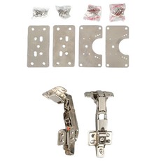 ALLGORR 衣櫃 嵌入式衣櫃 175度鉸鏈 + 加固板 2件組, 2套