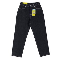 플랜데이 여성용 논페이드 생지 보이핏 스판 데님 팬츠 롱