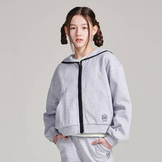 applepink 女童水手領短版拉鍊外套 T165