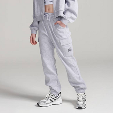 蘋果粉 女童口袋設計束口運動褲 T102