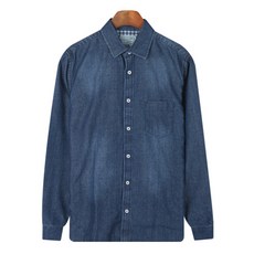 후리스타일 남성용 빅사이즈 데님 셔츠