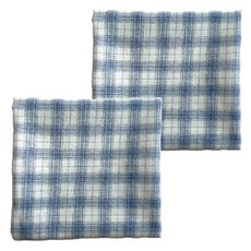 Maison Textile 模糊格紋手帕 2入