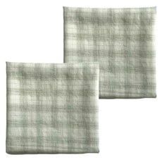 Maison Textile 模糊格紋手帕 2入