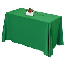 블럭마트 직사각형 룸 패브릭 테이블 식탁보, 그린, 180 x 240 cm