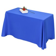 블럭마트 직사각형 룸 패브릭 테이블 식탁보, 블루, 200 x 300 cm