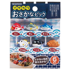 TORUNE Mimi & O 魚造型叉 6種套組, 1套