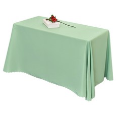 Block Mart 長方形房間布藝餐桌桌布, 薄荷綠, 120 x 180 cm