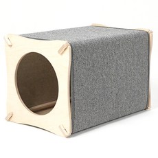 힐링타임 고야이 갈가리 사각 스크래쳐, 그레이, 1개