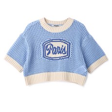 renoma kids 女童款網狀針織天藍色 R2412K413