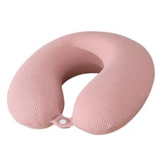 DGG 車用U型記憶棉頸枕, 1個, 粉紅色