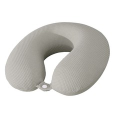 DGG 車用U型記憶棉頸枕, 1個, 卡其色