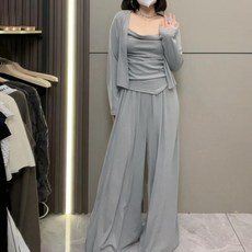 메이첼 나시티 가디건 밴딩 팬츠 쓰리피스 세트 04889