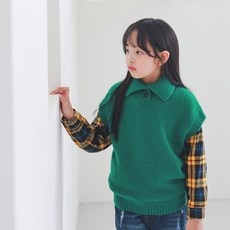 jkids 女童Epo領針織背心 J7008