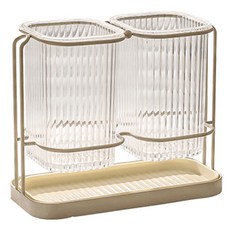 Block Mart 廚房瀝水餐具筒, 1個, 白色