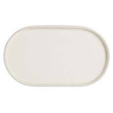 YOON CERAMICS 橢圓盤, 1個, 象牙白