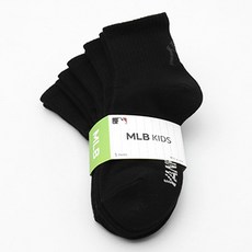 MLB 兒童款 後大標誌中筒襪 5雙組