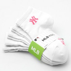 New York Yankees MLB 兒童基本款logo短筒襪5雙組