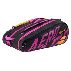 BABOLAT 2021 Pure Aero x12 RAFA 3層球袋, 黑色 + 橘色, 1個